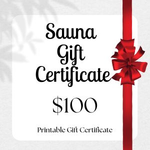 $100 sauna gift certificate
