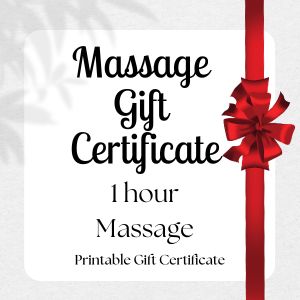 60 min massage gift certificate